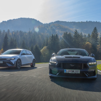 Ford mustang dark horse in hyundai ioniq 5 N - doživetje 2025