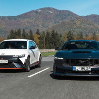 Ford mustang dark horse in hyundai ioniq 5 N - doživetje 2025